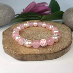 Růžový s perličkami